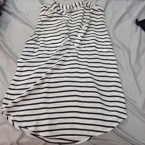 Black and White Striped Tank